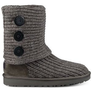 Grey Ugg Knit Boots